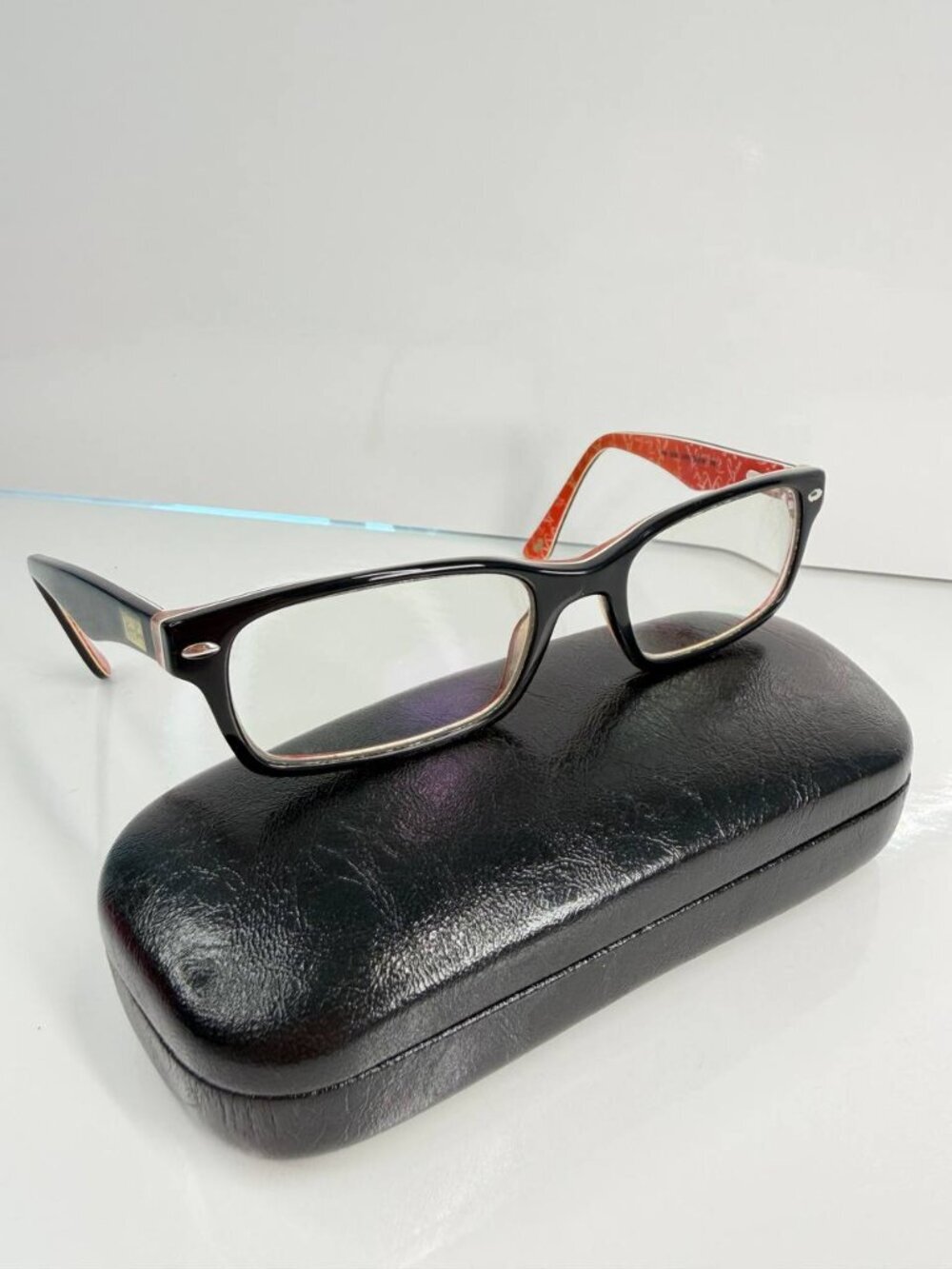 Ray-Ban RB5206 2479 Prescription Eyeglasses Frames 52□18 – Black/Orange